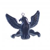 Hematite Eagle Sign 30x40mm Pendant